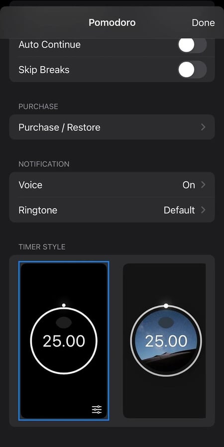 pomodoro technique app, pomodoro